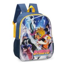 Mochila Grande Costas Escolar Infantil Boruto Amarelo Mochila Grande Costas Escolar Infantil Boruto Amarelo