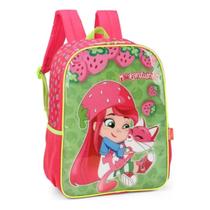 Mochila Grande Costas Escolar Infantil Moranguinho Verde Mochila Grande Costas Escolar Infantil Moranguinho Verde