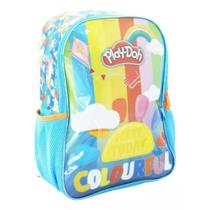 Mochila Grande Costas Escolar Infantil Play Doh Azul Mochila Grande Costas Escolar Infantil Play Doh Azul