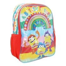 Mochila Grande Costas Escolar Infantil Play Doh Vermelho - Luxcel