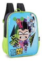 Mochila Grande Costas Escolar Infantil Teen Titans Verde