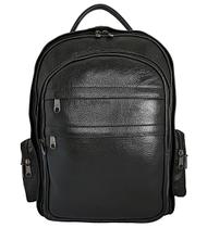 Mochila Grande De Couro Legítimo Para Notebook E Viagem