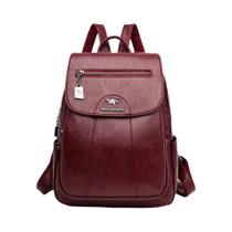 Mochila Grande De Couro Macio Preta Para Adolescentes 2022 Nova De Alta Qualidade Para Lazer, Viagem