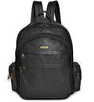 Mochila Grande De Couro Masculina Para Notebook E Viagem