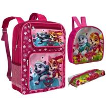 Mochila Grande De Menina Com Lancheira E Estojo Escolar Mochila Grande De Menina Com Lancheira E Estojo Escolar