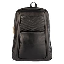 Mochila grande em couro Slim preta Feminino Mochila grande em couro Slim preta Feminino