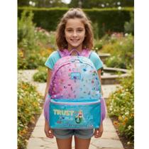 Mochila Grande Escola Infantil Costas Reforçada Emoji Sirena Mochila Grande Escola Infantil Costas Reforçada Emoji Sirena