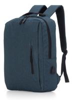 Mochila Grande Executiva P/ Notebook Trabalho Masculina - Azul Mochila Grande Executiva P/ Notebook Trabalho Masculina - Azul