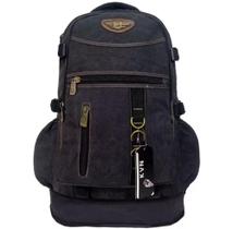 Mochila Grande Lona 60 Litros KVN expansiva reforçada masculino kvn 3002