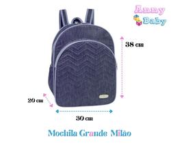 Mochila Grande Maternidade Milão Marinho - MGM0008