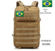 Mochila Grande Multiuso Militar Tática Acampamento 50l