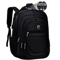 Mochila Grande Notebook Faculdade Executiva Trava Com Senha Cabo Fone de Ouvido e USB