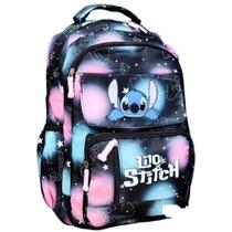 Mochila Grande Nylon Impermeável Escolar Faculdade Femenina - stitch mochila infantil