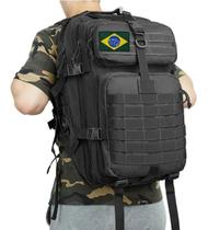 Mochila Grande Para Curso Militar 50 Litros + Patch Aleatorio