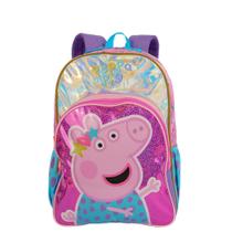 Mochila Grande Peppa Dots - Alças Reguláveis