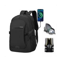 Mochila Grande Reforçada Unisex Com entrada de Carregamento Usb