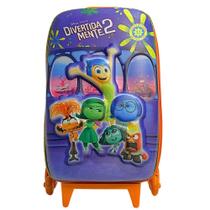 Mochila Grande Roda Tripla 3D Disney Divertidamente 2 DIPLOMATA (kit)