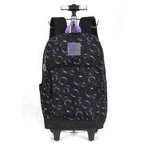 Mochila Grande Rodinha Com Alça Escolar Infantil Bolhas Mochila Grande Rodinha Com Alça Escolar Infantil Bolhas