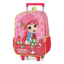 Mochila Grande Rodinha Escolar Infantil Moranguinho Pink Mochila Grande Rodinha Escolar Infantil Moranguinho Pink