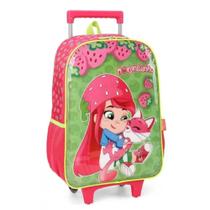 Mochila Grande Rodinha Escolar Infantil Moranguinho Verde Mochila Grande Rodinha Escolar Infantil Moranguinho Verde