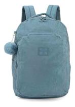 Mochila Grande Tecido Crinkle Up4you com Chaveiro Pompom Mochila Grande Tecido Crinkle Up4you com Chaveiro Pompom