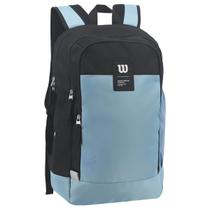 Mochila Grande Wilson Original Porta Notebook 3 Compartimentos Acolchoada Azul