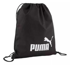 Mochila Gym Sack Puma Phase Unissex - Preto+Branco - Único