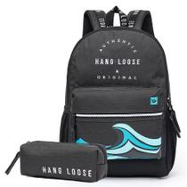 Mochila Hang Loose Kekoa + Estojo Hang Loose