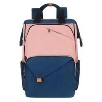 Mochila Hap Tim 7651-BP para laptop de 15,6" resistente à água rosa