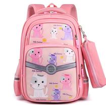 Mochila HAPIKI Kawaii para laptop de 14 polegadas à prova d'água de nylon rosa Mochila HAPIKI Kawaii para laptop de 14 polegadas à prova d'água de nylon rosa