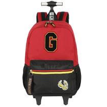 Mochila Harry Potter Rodas Meninos Escola Juvenil Vermelha