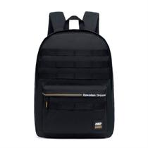 Mochila Hd Escolar Masculina Juvenil Reforçada Preta Amarela