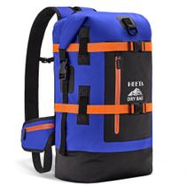 Mochila HEETA Dry Bag impermeável para caminhada 40L azul