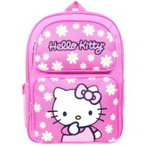 Mochila Hello Kitty com Poás e Flores para Crianças a partir de 3 Anos Mochila Hello Kitty com Poás e Flores para Crianças a partir de 3 Anos