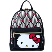 Mochila Hello Kitty Feminina Menina Adolescente Black Fashion