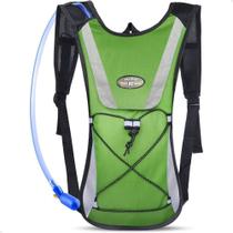 Mochila Hidratação Bolsa 2L Para Água Ciclismo Cor Verde