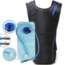 Mochila Hidratação Impermeável Para Ciclismo com Refil De 2 Litros Azul