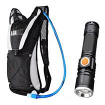 Mochila Hidratação Para trilha Ciclismo + Mini Lanterna USB - Luatek