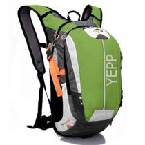 Mochila hidratacao Yepp 2 litros preta cinza 18L Apito Refletivo Mc3012 Verde