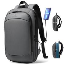 Mochila hk Business para homens de 43 cm, fina, impermeável, com porta USB
