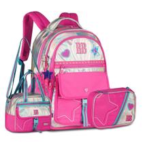 Mochila Holográfica Rebecca Bonbon com Lancheira e Estojo Box Mochila Holográfica Rebecca Bonbon com Lancheira e Estojo Box