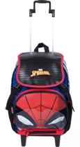 Mochila Homem Aranha 19z Rodinhas G Luz E Capa Sestini 2019