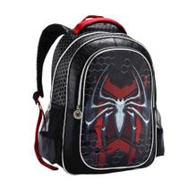 Mochila Homem Menino Spider Dark Aranha Infantil Escolar