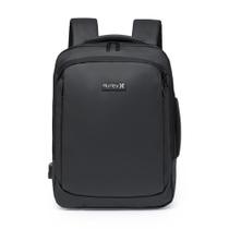 Mochila Hurley Masculina Executiva Notebook Vira Pasta Preta