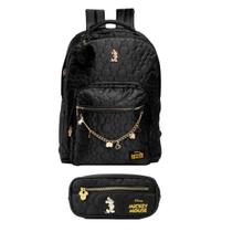 Mochila Ifantil Mickey Teen New Quilting com estojo escolar Cor:PretoTamanho:ÚnicoGenero:unissex Mochila Ifantil Mickey Teen New Quilting com estojo escolar Cor:PretoTamanho:ÚnicoGenero:unissex