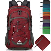 Mochila IGOLUMON Leve Dobrável 40L Impermeável Vermelha Mochila IGOLUMON Leve Dobrável 40L Impermeável Vermelha