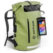 Mochila Impermeable Earth Pak de Alta Resistencia para Senderismo con Funda para Celular Mochila Impermeable Earth Pak de Alta Resistencia para Senderismo con Funda para Celular