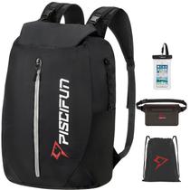 Mochila impermeável Dry Bag Piscifun 20L para caiaque preta Mochila impermeável Dry Bag Piscifun 20L para caiaque preta