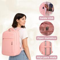 Mochila Impermeável Executiva Escola Universidade Trabalho Ideal Notebook Material Saída USB Fone