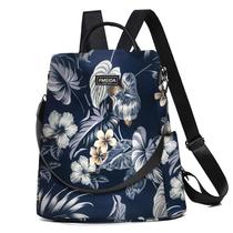 Mochila impermeável Fmeida Hawaii Flower Nylon para mulheres Mochila impermeável Fmeida Hawaii Flower Nylon para mulheres